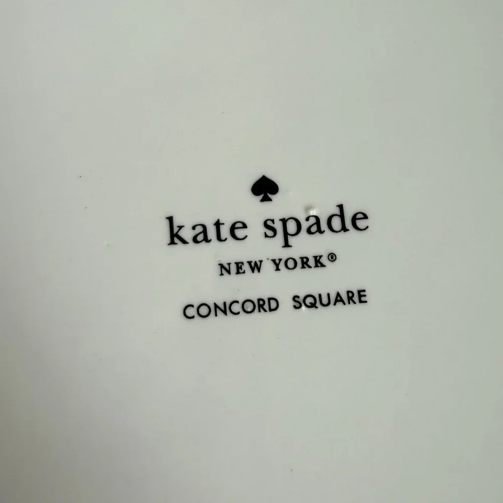 Kate Spade New York Concord Square Lenox Canister Black And White Stripped